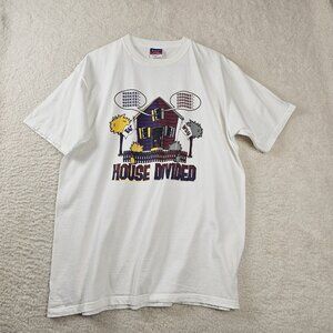 Champion TShirt Unisex Size XL White House Divided Huskies Cougars Apple Cup Y2K